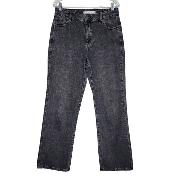 Vintage Garage Denim 90s Straight Jeans Size 9 Black Organic Cotton Blend Classi - Picture 1 of 9